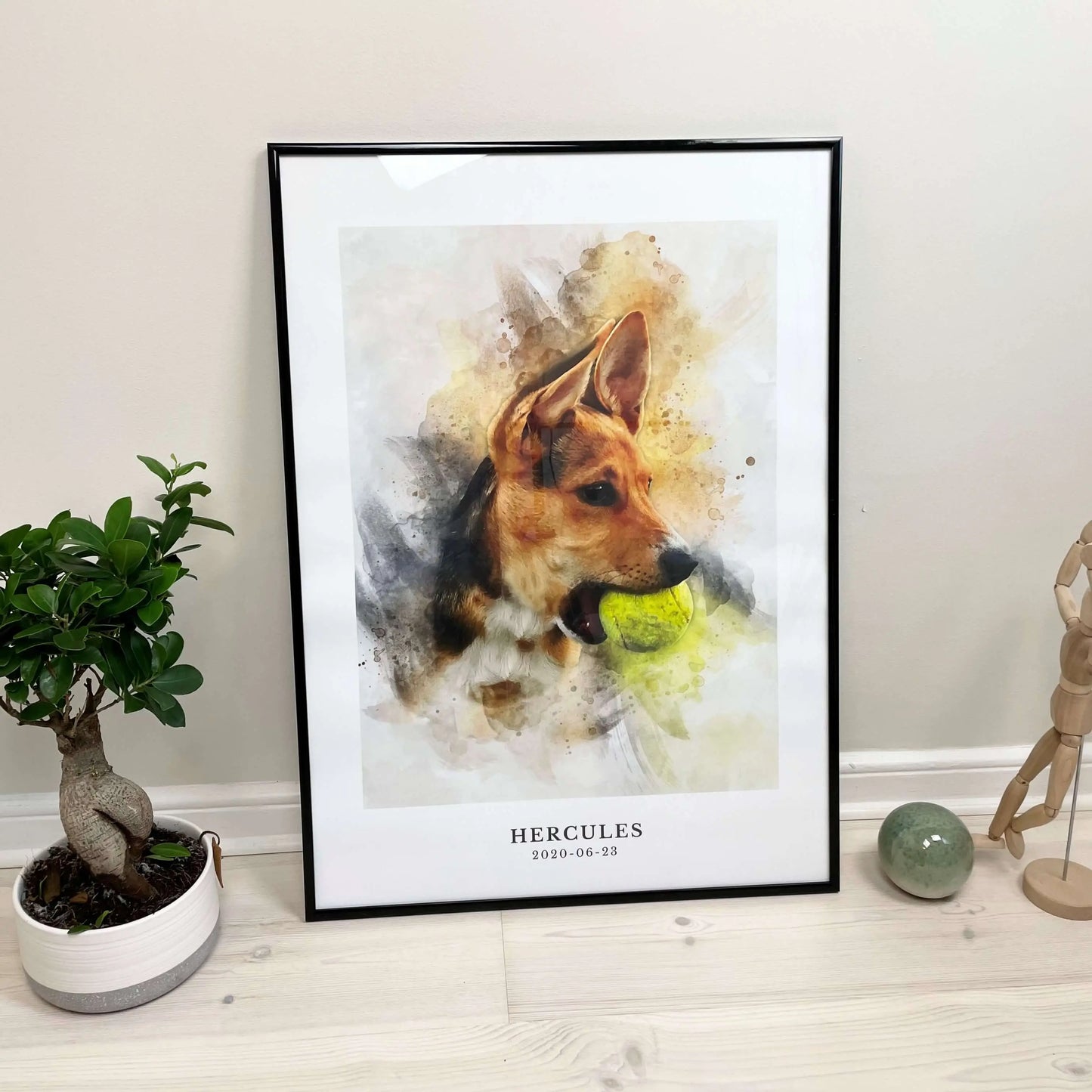 Kjæledyrportrett The Puppy Poster Norge