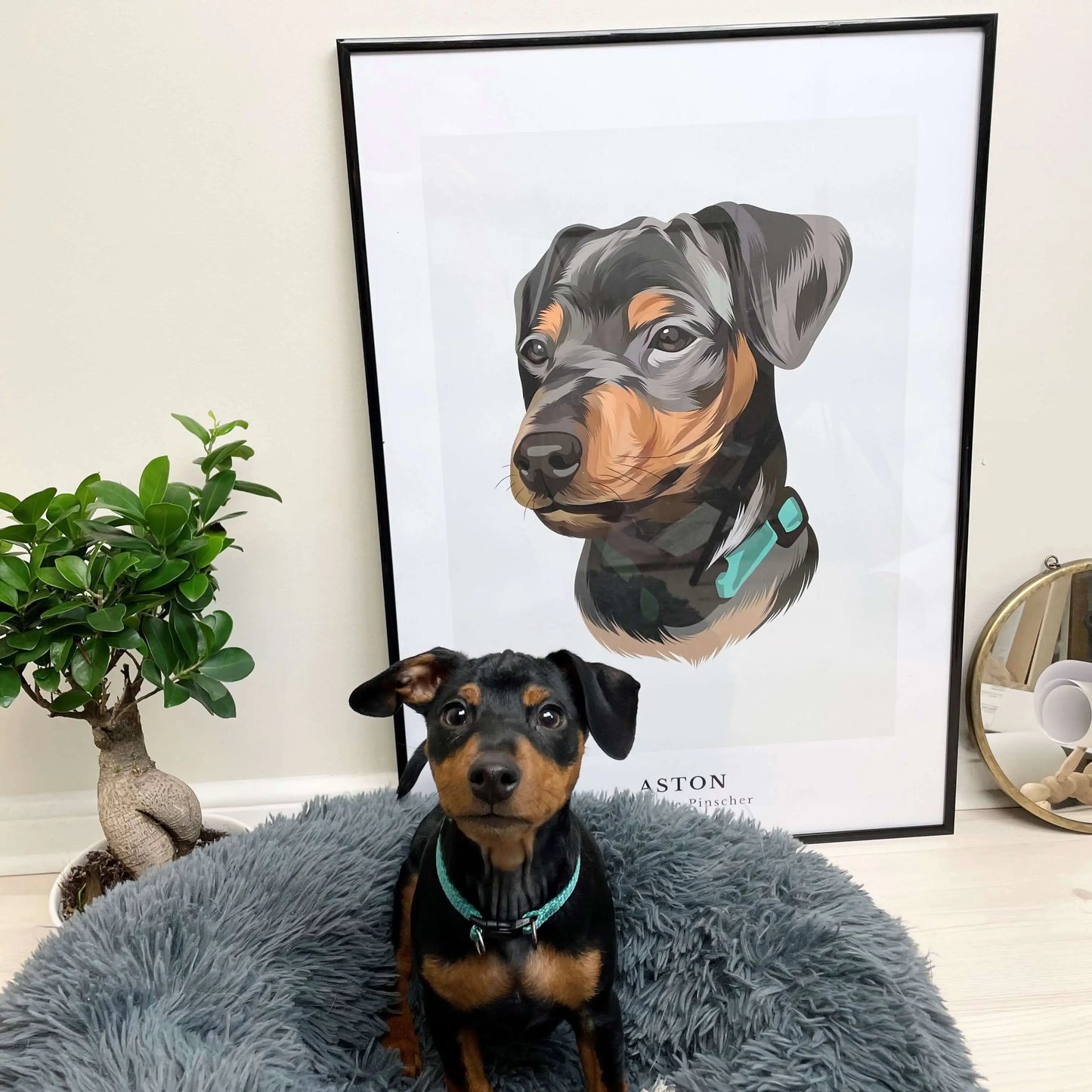 Kjæledyrportrett The Puppy Poster Norge