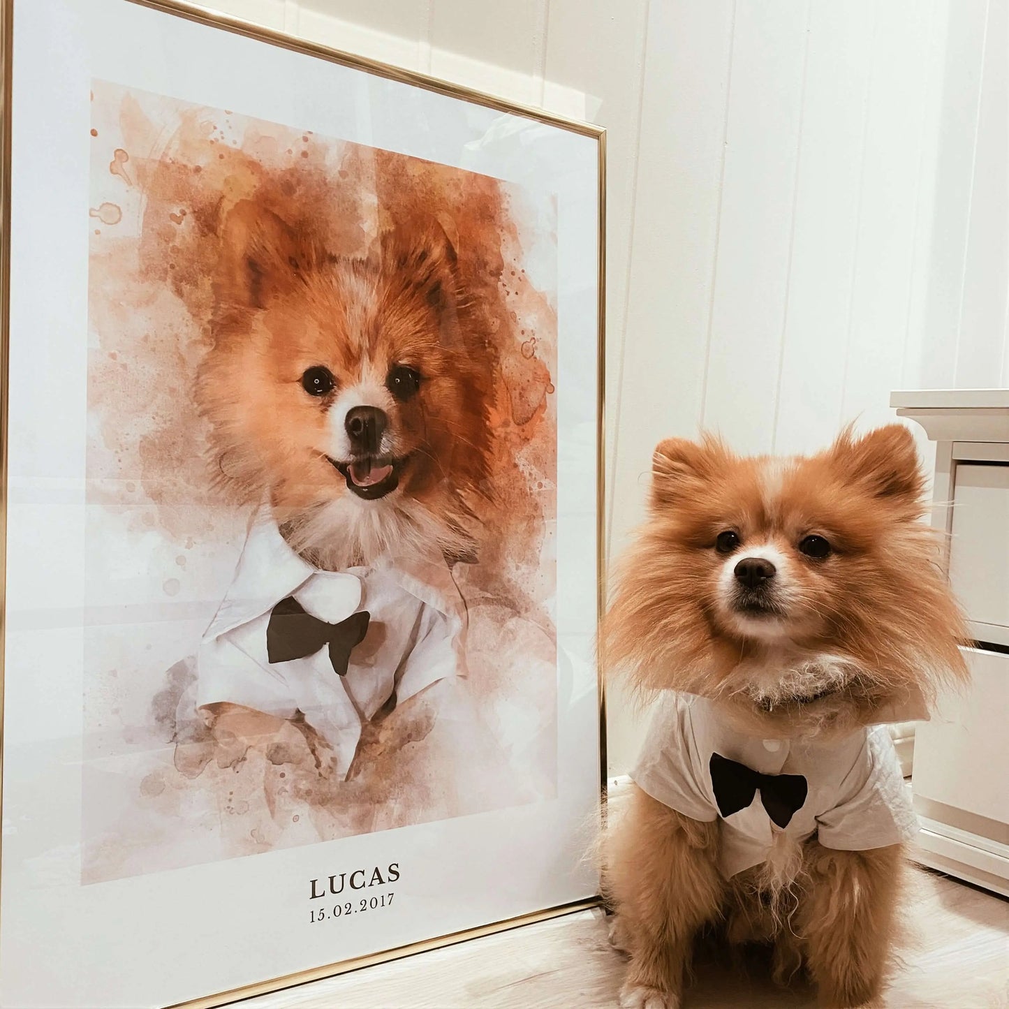 Kjæledyrportrett The Puppy Poster Norge