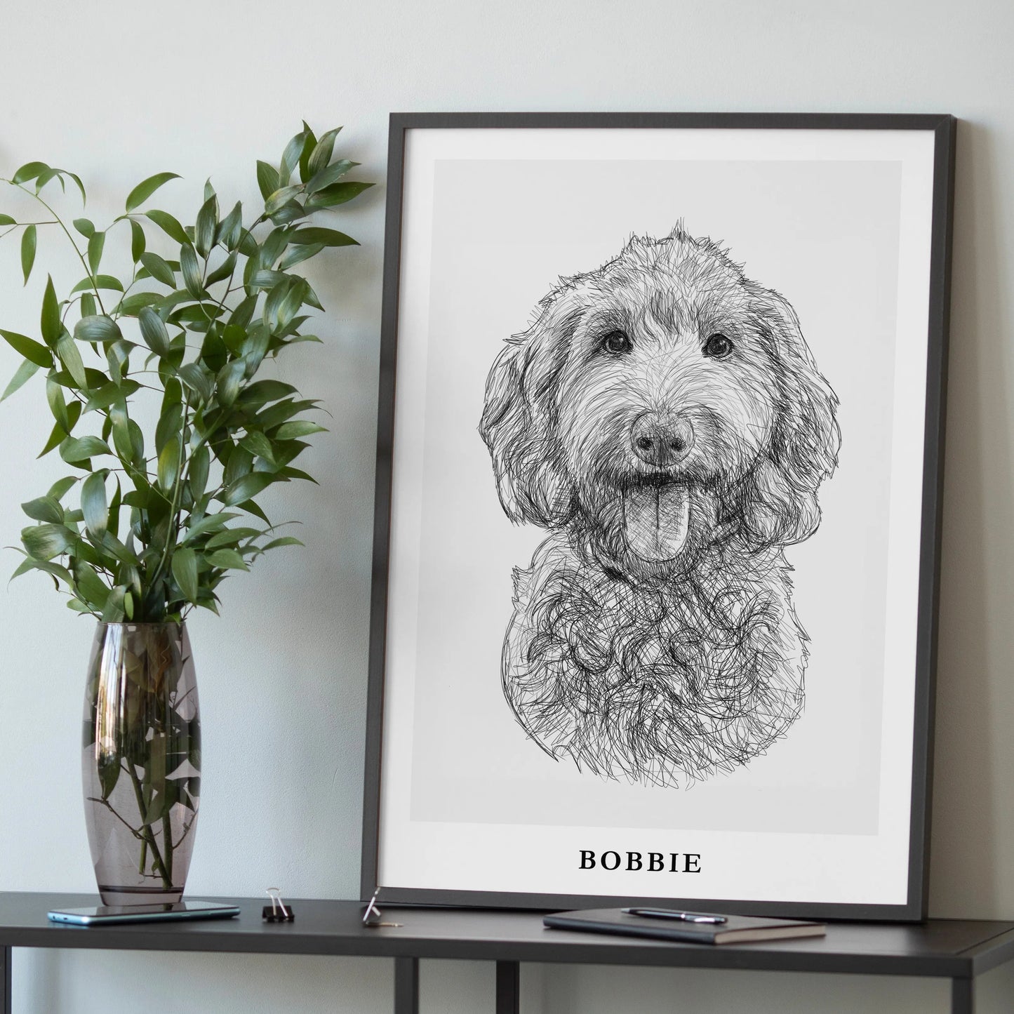 Kjæledyrportrett The Puppy Poster Norge