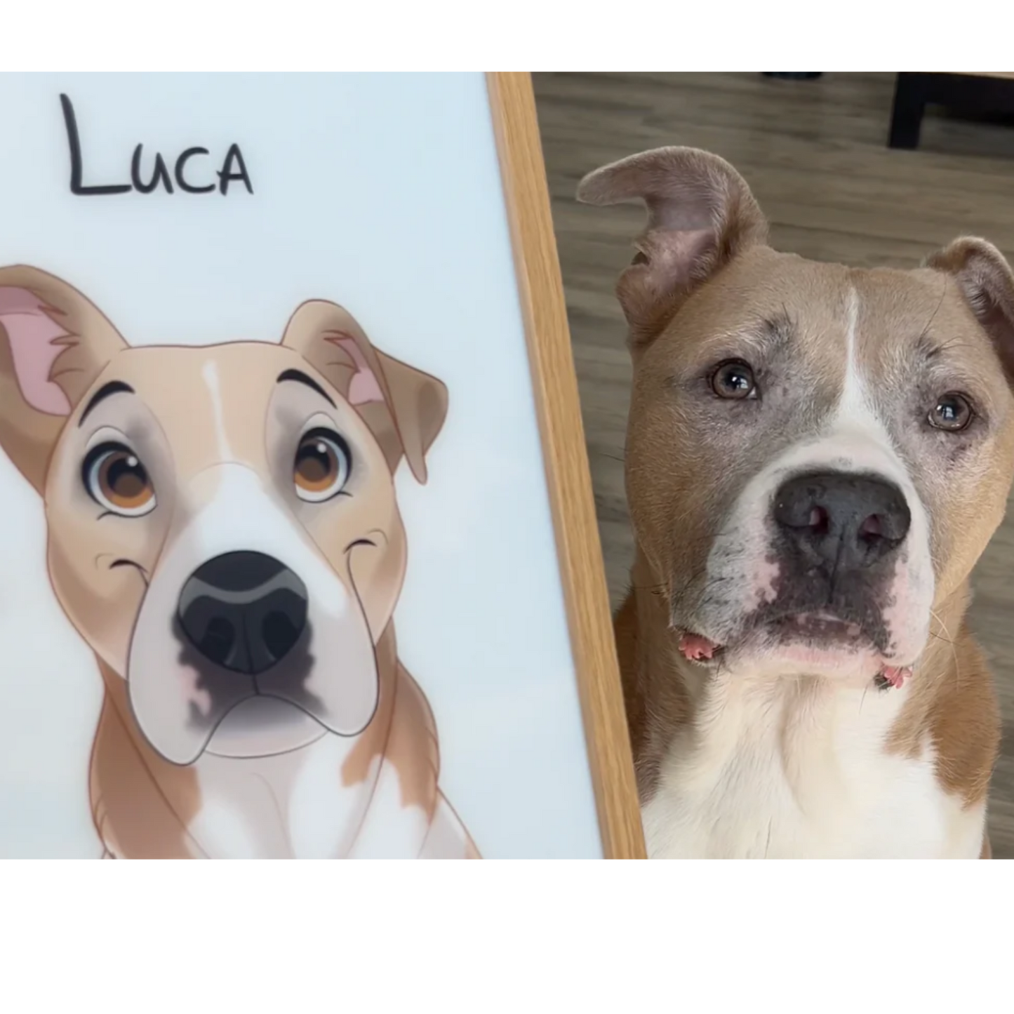 Personlig lysende dyreportrett