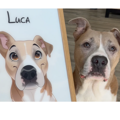 Personlig lysende dyreportrett