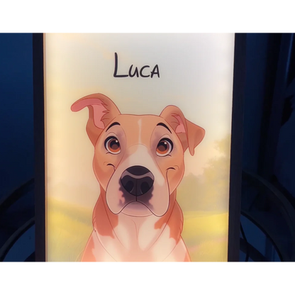 Personlig lysende dyreportrett