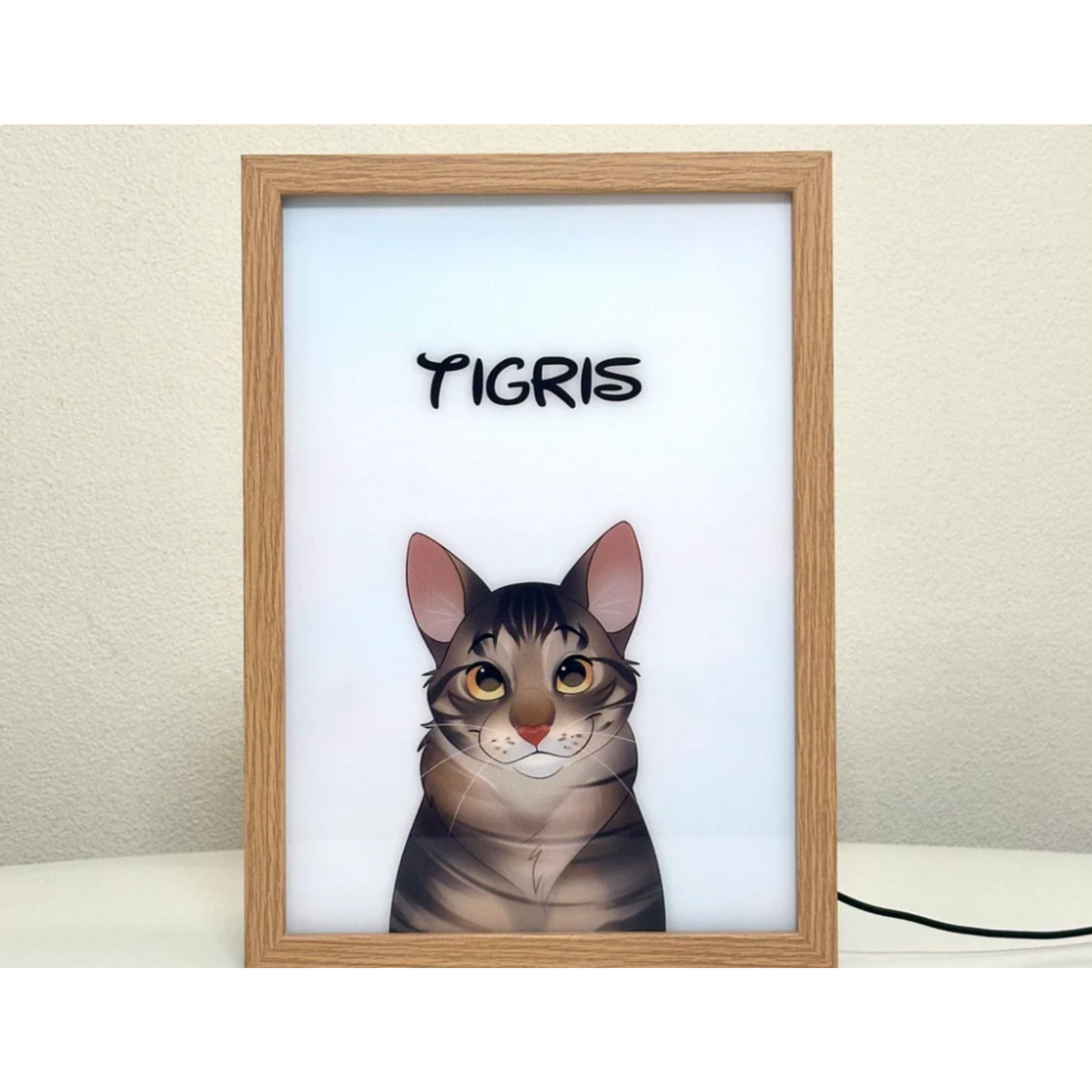 Personlig lysende dyreportrett