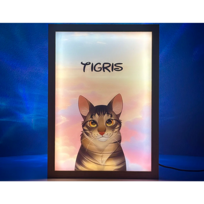 Personlig lysende dyreportrett