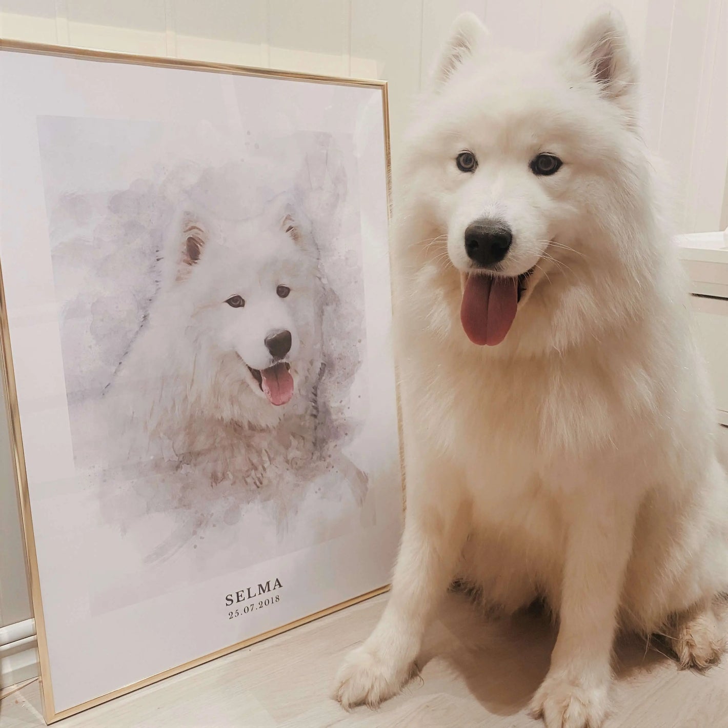 Kjæledyrportrett The Puppy Poster Norge