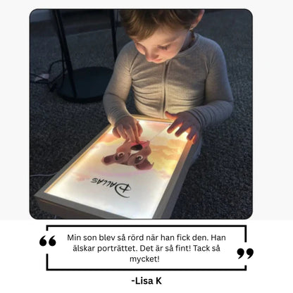 Personlig lysende dyreportrett