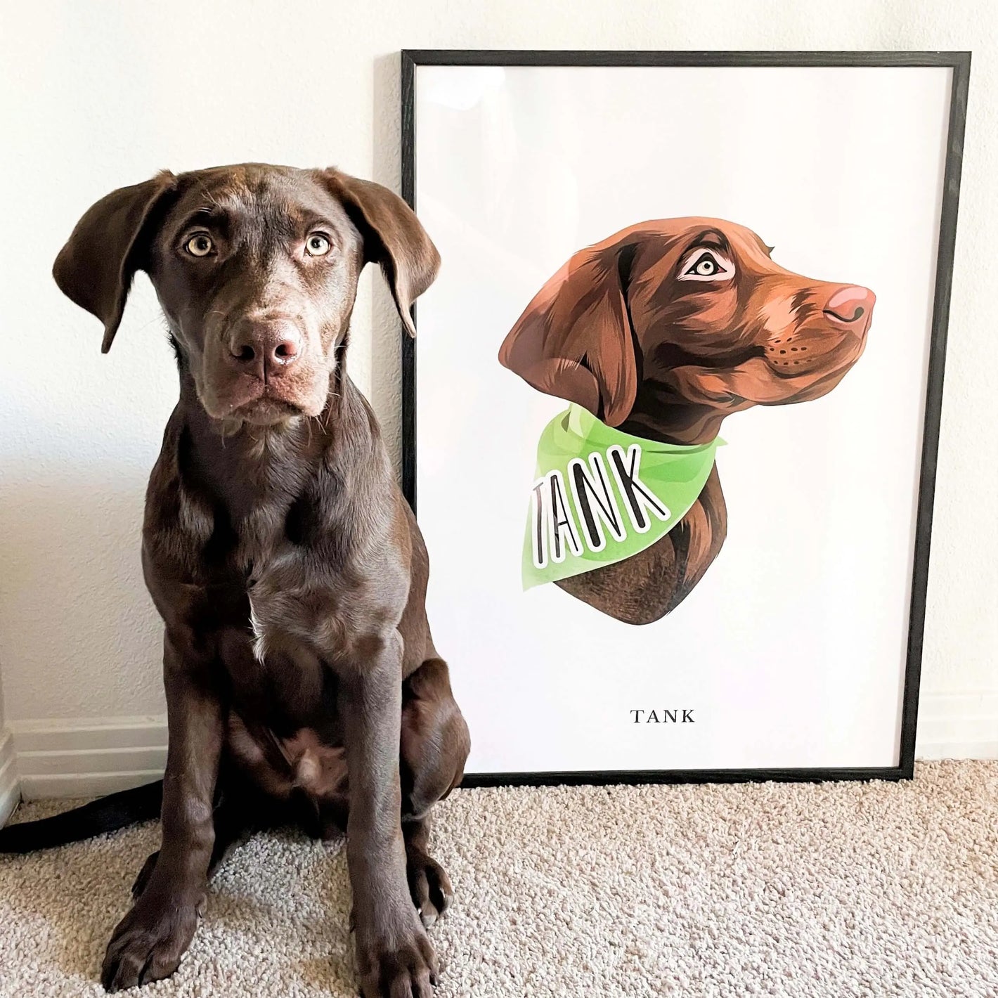Kjæledyrportrett The Puppy Poster Norge